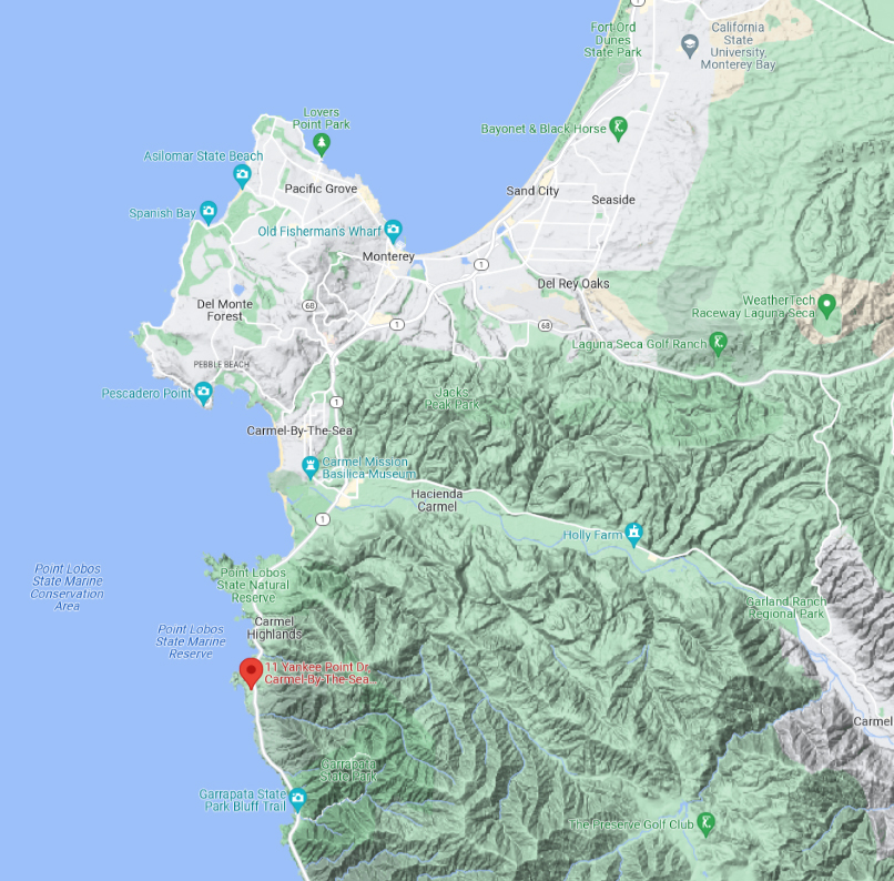 11 Yankee Point Carmel Area Map