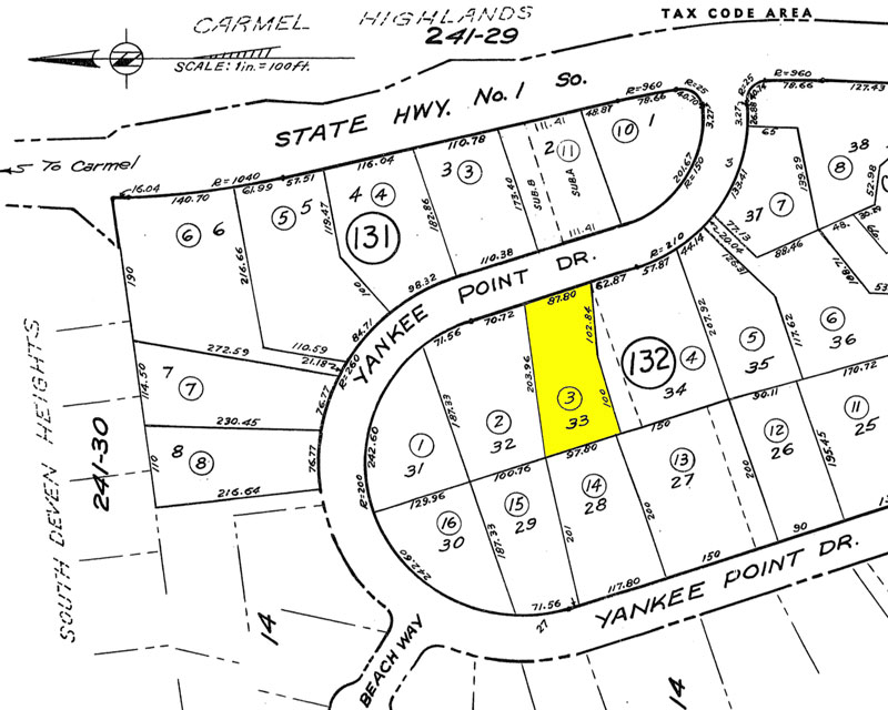 11 Yankee Point Carmel Plot Map