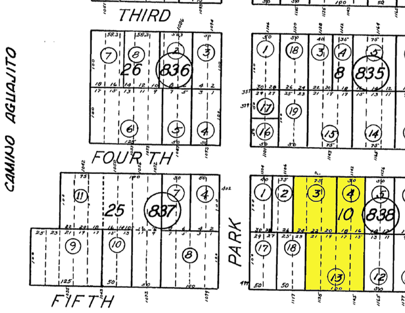 1128 4th Street Monterey Plot Map