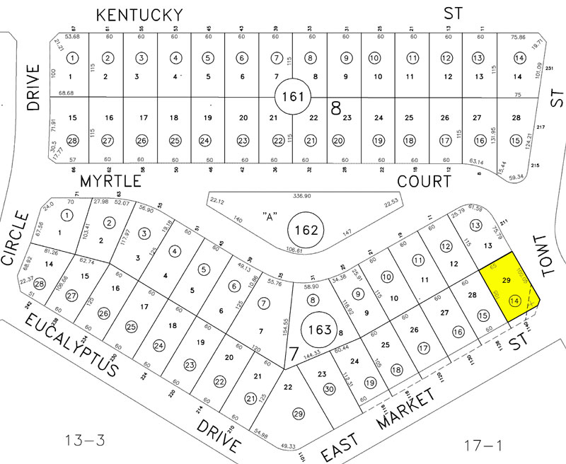 1140 E Market Street Parcel Map