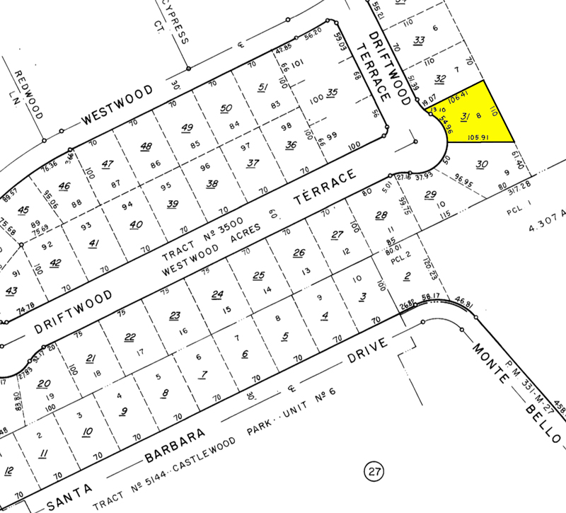 1161 Driftwood Terrace Gilroy Plot Map