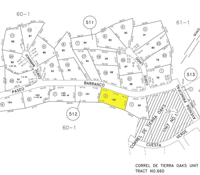 13250 Paseo Barranco Plot Map