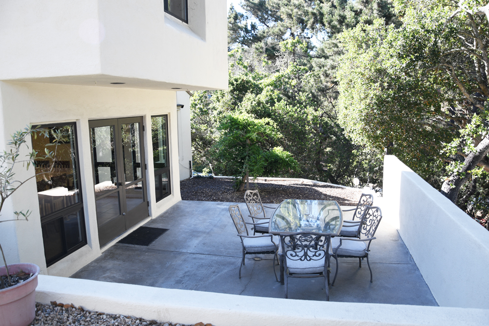 Patio outside kitchen