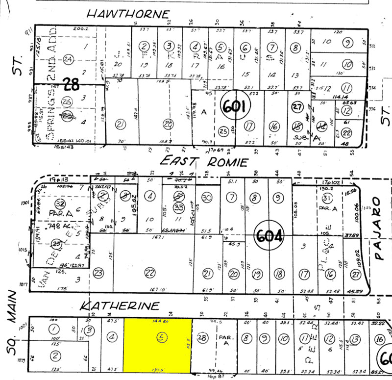 20 Katherine Avenue Plot Map