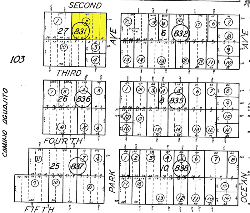 200 Park Avenue Monterey Plot Map