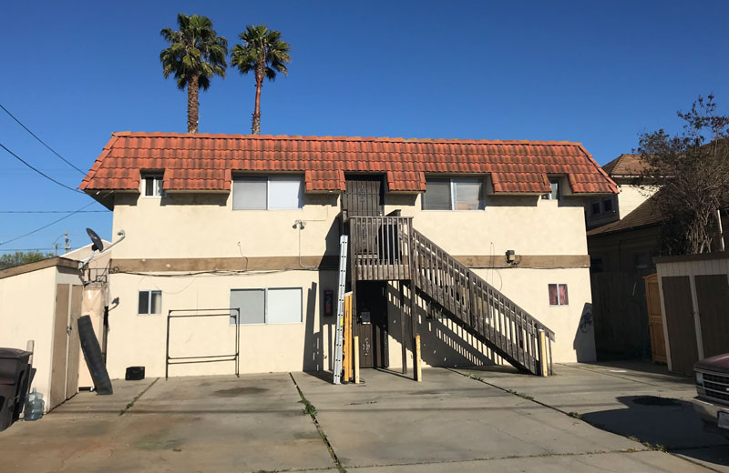 214 California Street Back of Fourplex with Parking