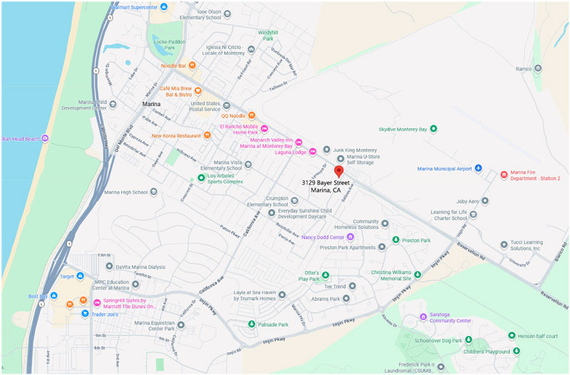 3129 Bayer Street Marina Area Map