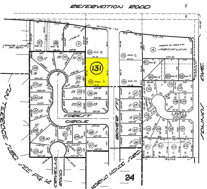 3129 Bayer Street Marina Parcel Map