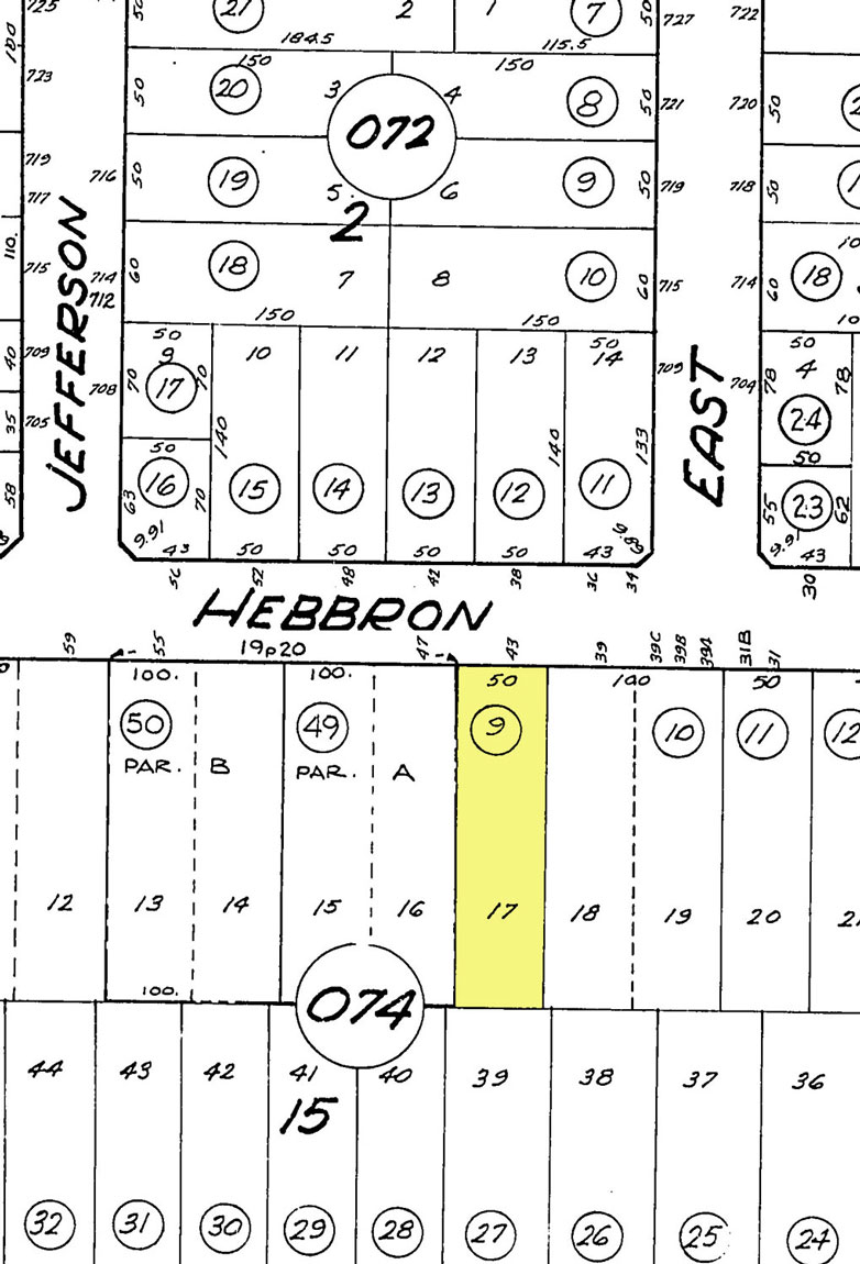 43 N Hibbron Salinas Multi-Family Apartments in Salinas Parcel Map