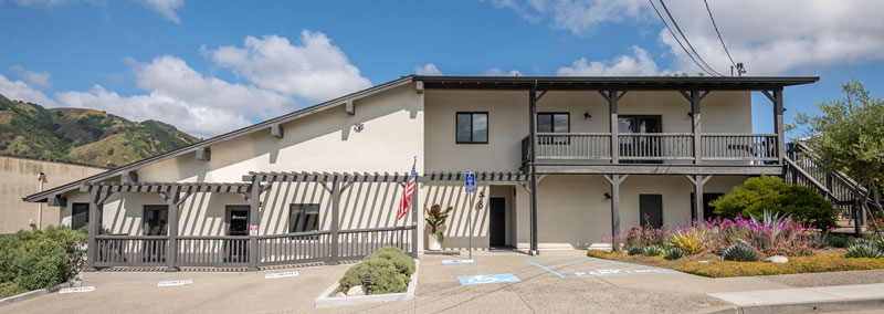 8 El Caminito Road mixed-use building with 4-car garage, apartments, home and office spaces
