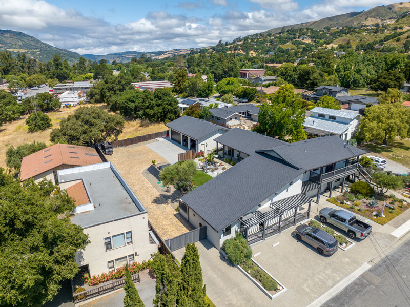 8 El Caminito Road Carmel Valley Garage and House Photo